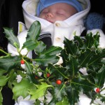 Me with the holly I collected