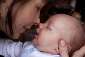 Me and mum rubbing noses