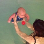 My first swim with my mum