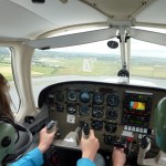 Darragh preparing to land a Cessna